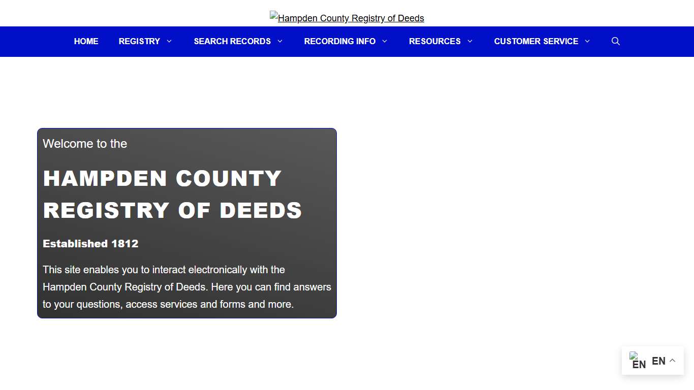 Hampden County Registry of Deeds